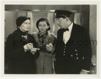 7f216 BUM VOYAGE 8x10.25 still 1934 Patsy Kelly watches Thelma Todd stare at Noah Young in uniform!