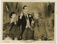 7f326 DUCK SOUP 8x10.25 still 1933 Chico, Harpo & Louis Calhern in Marx Brothers classic comedy!