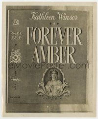 7f370 FOREVER AMBER 8.25x10 still 1947 Jean Des Vignes art used on the source novel's cover!