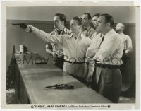 7f383 G-MEN 8x10 still 1935 great image of James Cagney aiming pistol at shooting range!