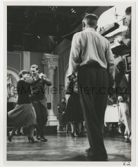 7f386 GABY candid deluxe 8.25x10 still 1956 Leslie Caron & John Kern filmed dancing the jitterbug!