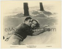 7f390 GARDEN OF ALLAH 8x10.25 still 1936 c/u of sexy Marlene Dietrich & Charles Boyer in the sand!