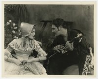 7f393 GAY DEFENDER 8x10 still 1927 Thelma Todd stares into Richard Dix's eyes as he plays guitar!
