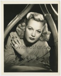 7f406 GLORIA DICKSON deluxe 8x10 still 1940 close portrait on bamboo bed by Whitey Schafer!