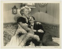 7f410 GO WEST 8x10 still 1940 sexy Diana Lewis takes good care of Groucho Marx laying beside her!