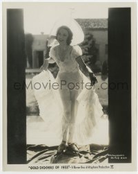 7f412 GOLD DIGGERS OF 1933 8x10 still 1933 Amo Ingraham in dress made transparent by sunlight!