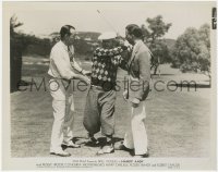 7f447 HANDY ANDY 8x10.25 still 1934 frustrated Will Rogers golfing between two men!