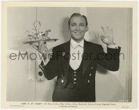 7f468 HERE IS MY HEART 8x10.25 still 1934 close up of waiter Bing Crosby in tuxedo & smiling big!