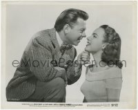 7f456 HE'S A COCKEYED WONDER 8x10.25 still 1950 Mickey Rooney & pretty Terry Moore about to kiss!