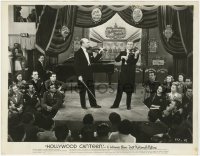 7f476 HOLLYWOOD CANTEEN 8x10.25 still 1944 Jack Benny & Joseph Szigeti playing violins on stage!