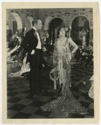 7f512 IMPOSSIBLE MRS. BELLEW 8x10 still 1922 Gloria Swanson at dance in incredible dress w/ train!