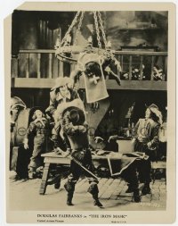 7f518 IRON MASK 8x10.25 still 1929 great image of The Three Musketeers laughing in fight scene!