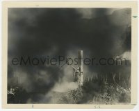 7f551 JOAN THE WOMAN 8x10 still 1916 Cecil B. DeMille, Geraldine Farrar as Joan of Arc burning!