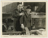 7f682 MURDERS IN THE ZOO 8x10.25 still 1933 Lionel Atwill & Charlie Ruggles see paw out of cage!