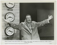 7f699 NETWORK 8x10.25 still 1976 Peter Finch as Howard Beale making his mad prophecies on TV!