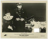 7f708 NIGHT PORTER 8x10 still 1974 topless Charlotte Rampling seated by Nazi soldiers!