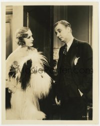7f714 NUISANCE 8x10.25 still 1933 close up of Lee Tracy staring at Madge Evans in wild dress!