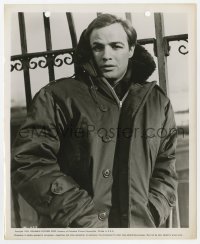7f721 ON THE WATERFRONT 8.25x10 still 1954 Marlon Brando wearing jacket that was Edie's brother's!