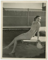 7f746 PHYLLIS BARRY 8x10.25 still 1930s the pretty English actress on diving board by Miehle!
