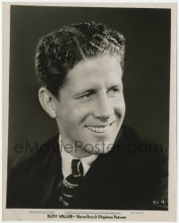 7f804 RUDY VALLEE 8x10.25 still 1930s head & shoulders smiling portrait of the Warner Bros. star!