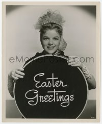 7f810 SALLY FORREST 8x10 still 1940s Easter greetings portrait wearing Keneth Hopkins hat!