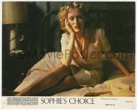 7f085 SOPHIE'S CHOICE 8x10 mini LC #1 1982 Meryl Streep as the enigmatic WWII survivor!