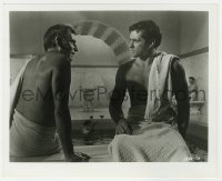 7f850 SPARTACUS 8.25x10 still 1960 Laurence Olivier as Crassus in nude bath scene with John Gavin!