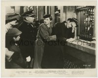 7f852 SPELLBOUND 8x10 still 1945 Hitchcock, Ingrid Bergman holds Gregory Peck buying train tickets!