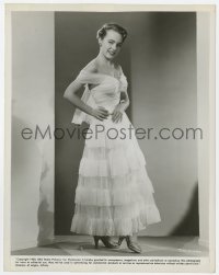 7f902 TERRY MOORE 8x10.25 still 1950 sexy full-length portrait in pretty dress with bare shoulders!