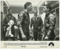 7f923 TOP GUN 8x9.75 still 1986 Val Kilmer accuses Tom Cruise of reckless flying in locker room!