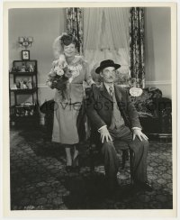 7f939 TWO LOCAL YOKELS 8x10 key book still 1945 Andy Clyde & Esther Howard by Shirley V. Martin!