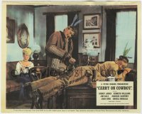 7f021 CARRY ON COWBOY color English FOH LC 1965 Sidney James getting cactus needles pulled out!