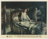 7f061 MY FAIR LADY color English FOH LC 1964 great image of happy Audrey Hepburn singing in bed!