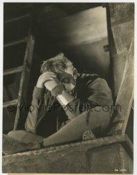 7f499 HUNCHBACK OF NOTRE DAME 7.25x9.25 still 1939 close up of Charles Laughton as sad Quasimodo!