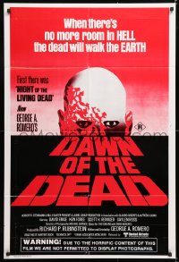 7g563 DAWN OF THE DEAD Aust 1sh 1980 George Romero, there's no more room in HELL for the dead!