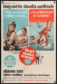 7g568 DON'T MAKE WAVES Aust 1sh 1967 Tony Curtis, Sharon Tate, Claudia Cardinale!