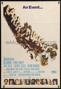 7g573 EARTHQUAKE Aust 1sh 1974 Charlton Heston, Ava Gardner, cool Joseph Smith disaster title art!