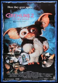7g586 GREMLINS 2 Aust 1sh 1990 wacky horror images, Phoebe Cates, Keye Luke, Gizmo!
