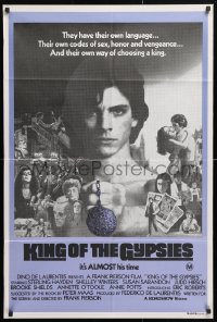 7g593 KING OF THE GYPSIES Aust 1sh 1978 creepy close up of Eric Roberts in his first leading role!