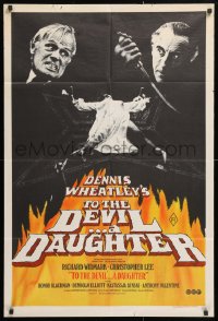 7g641 TO THE DEVIL A DAUGHTER Aust 1sh 1976 Widmark, Christopher Lee, Nastassja Kinski!