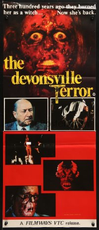 7g749 DEVONSVILLE TERROR Aust daybill 1983 Suzanna Love, Donald Pleasence, creepy images!