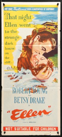 7g916 SECOND WOMAN Aust daybill 1952 Robert Young & pretty Betsy Drake, film noir!