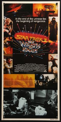 7g934 STAR TREK II Aust daybill 1982 The Wrath of Khan, Leonard Nimoy, William Shatner