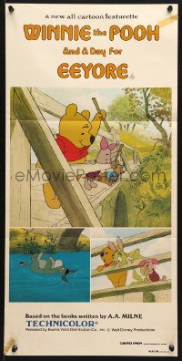 7g975 WINNIE THE POOH & A DAY FOR EEYORE Aust daybill 1983 great images with Rabbit & Piglet!