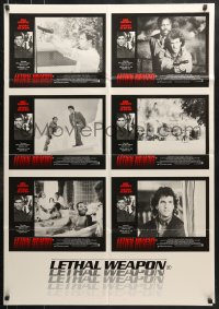 7g999 LETHAL WEAPON Aust LC poster 1987 great images of cop partners Mel Gibson & Danny Glover!
