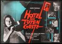7g374 HOUSE OF DEAD GUESTS horizontal style German 33x47 1965 Itzenplitz's Hotel Der Toten Gaste!