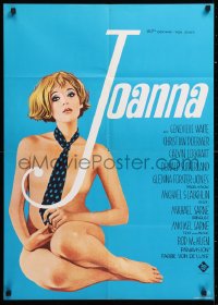 7g515 JOANNA blue style German 1969 Genevieve Waite in the title role, directed by Michael Sarne!