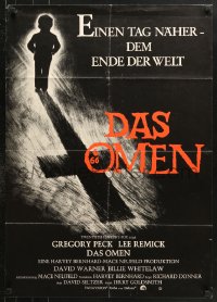 7g467 OMEN German 1976 Gregory Peck, Remick, Satanic horror, inverted cross!