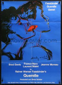 7g473 QUERELLE German 1982 Rainer Werner Fassbinder, homosexual romance, art by Andy Warhol!