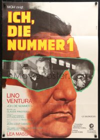 7g485 SILENT ONE German 1973 Italian Lino Ventura in the greatest manhunt ever filmed!